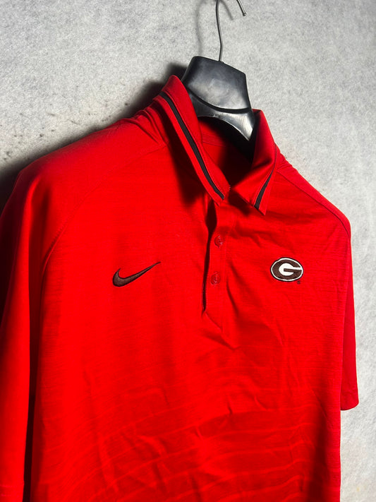 Nike Dri Fit Red Polo - Small