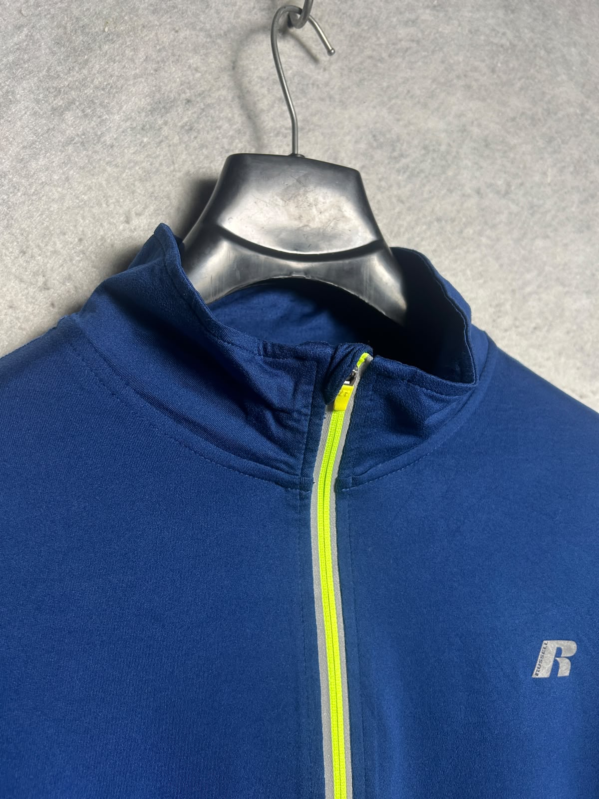 Russell Blue Full Sleeves Half Zip - XL