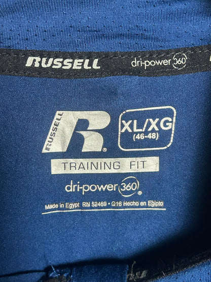 Russell Blue Full Sleeves Half Zip - XL