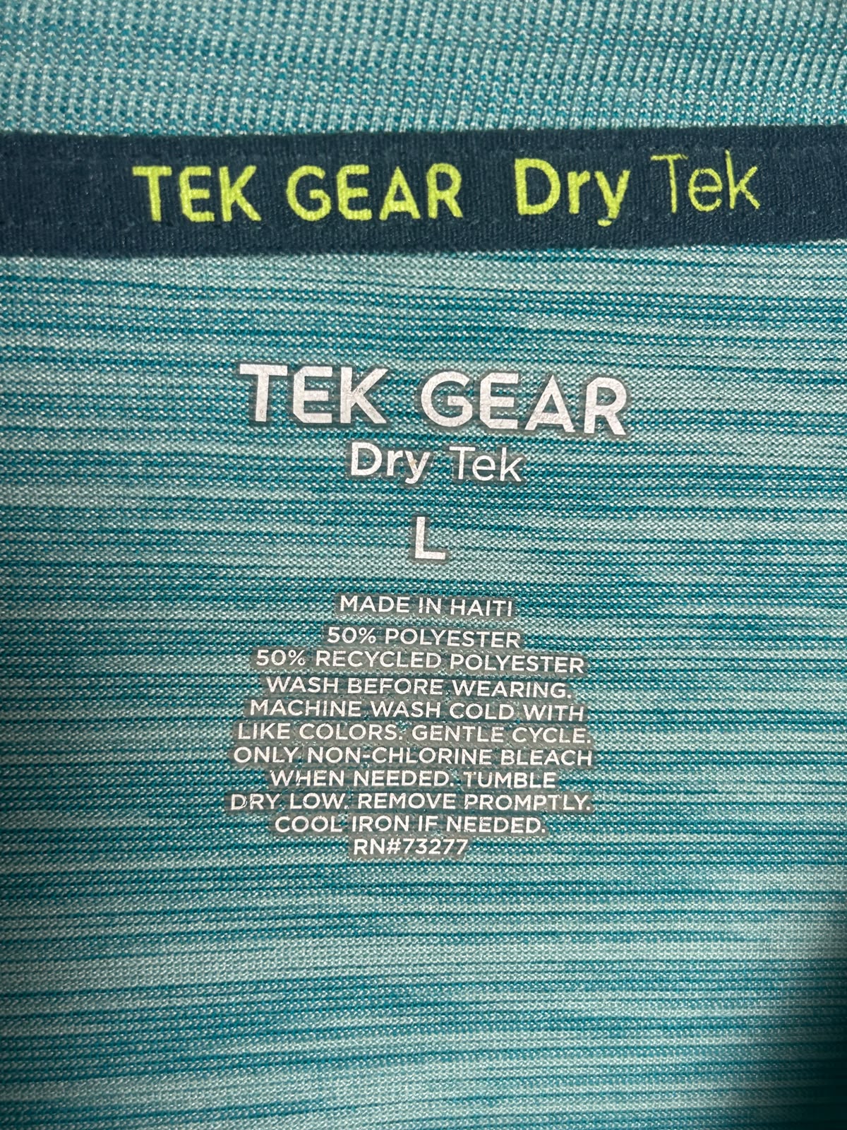 TEK GEAR Dry Tek Round Neck - Large