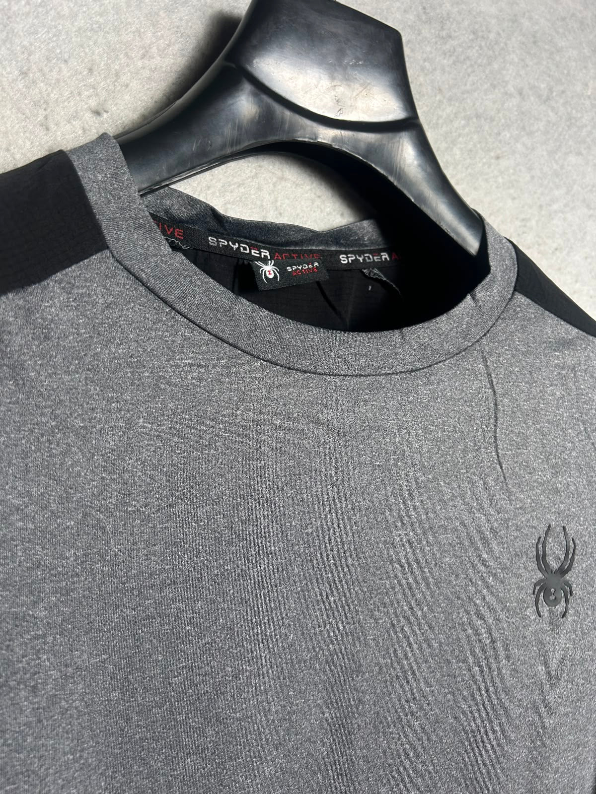 Spyder Active Grey Round Neck - XL