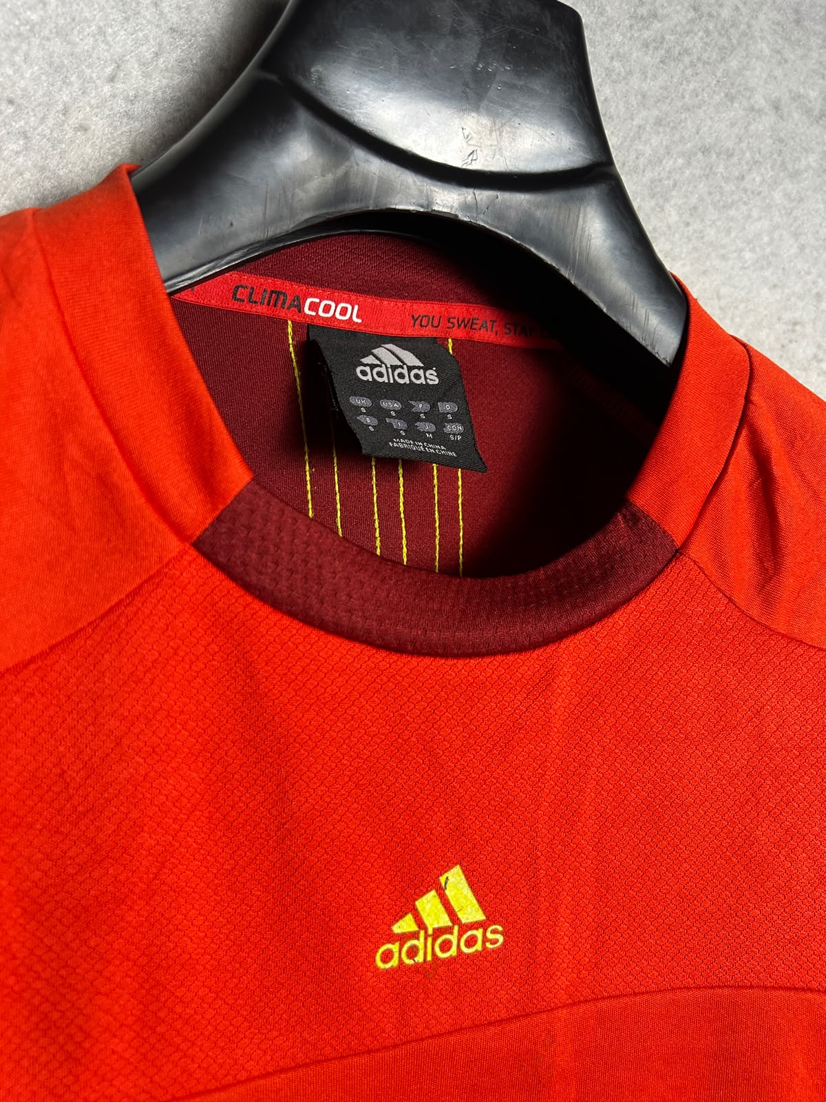 Adidas Climacool Red Round Neck - Small