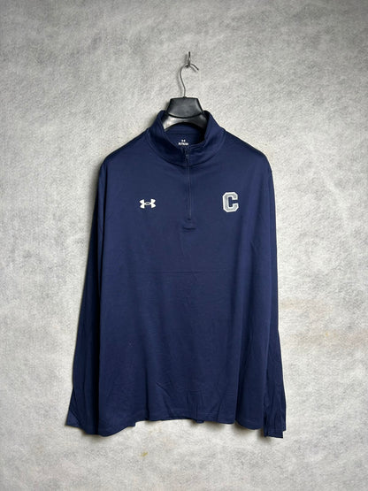 Under Armour Blue Full Sleeves Half Zip - XL