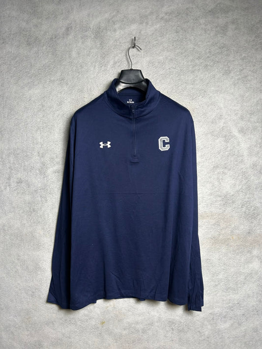 Under Armour Blue Full Sleeves Half Zip - XL