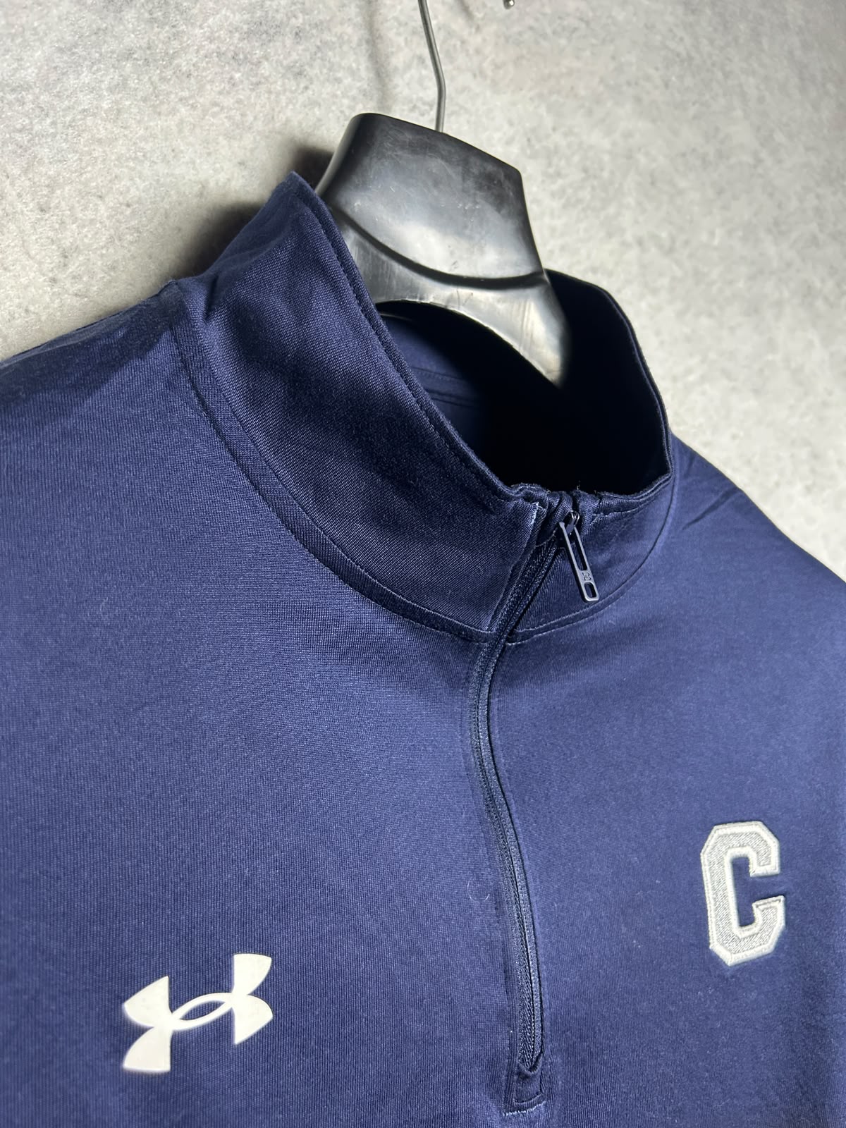 Under Armour Blue Full Sleeves Half Zip - XL