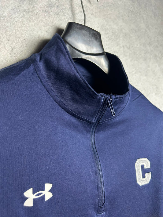 Under Armour Blue Full Sleeves Half Zip - XL