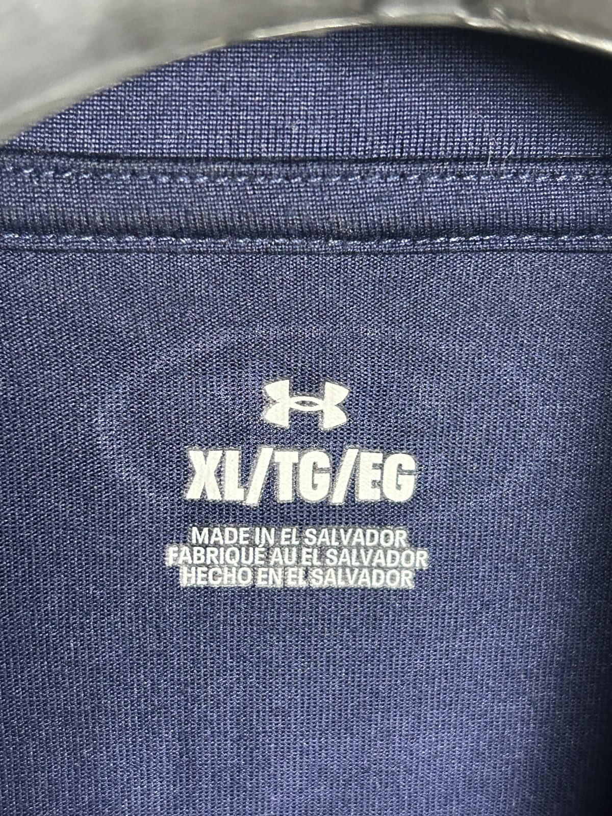 Under Armour Blue Full Sleeves Half Zip - XL