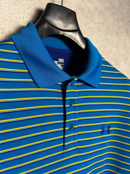 Under Armour Heat Gear Strips Printed Polo - Large