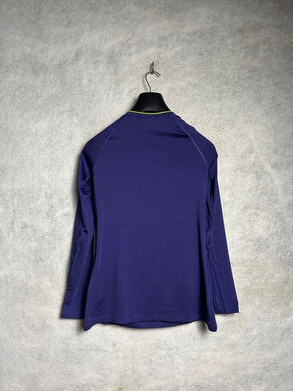 Nike Pro Blue Full Sleeves V Neck - Medium