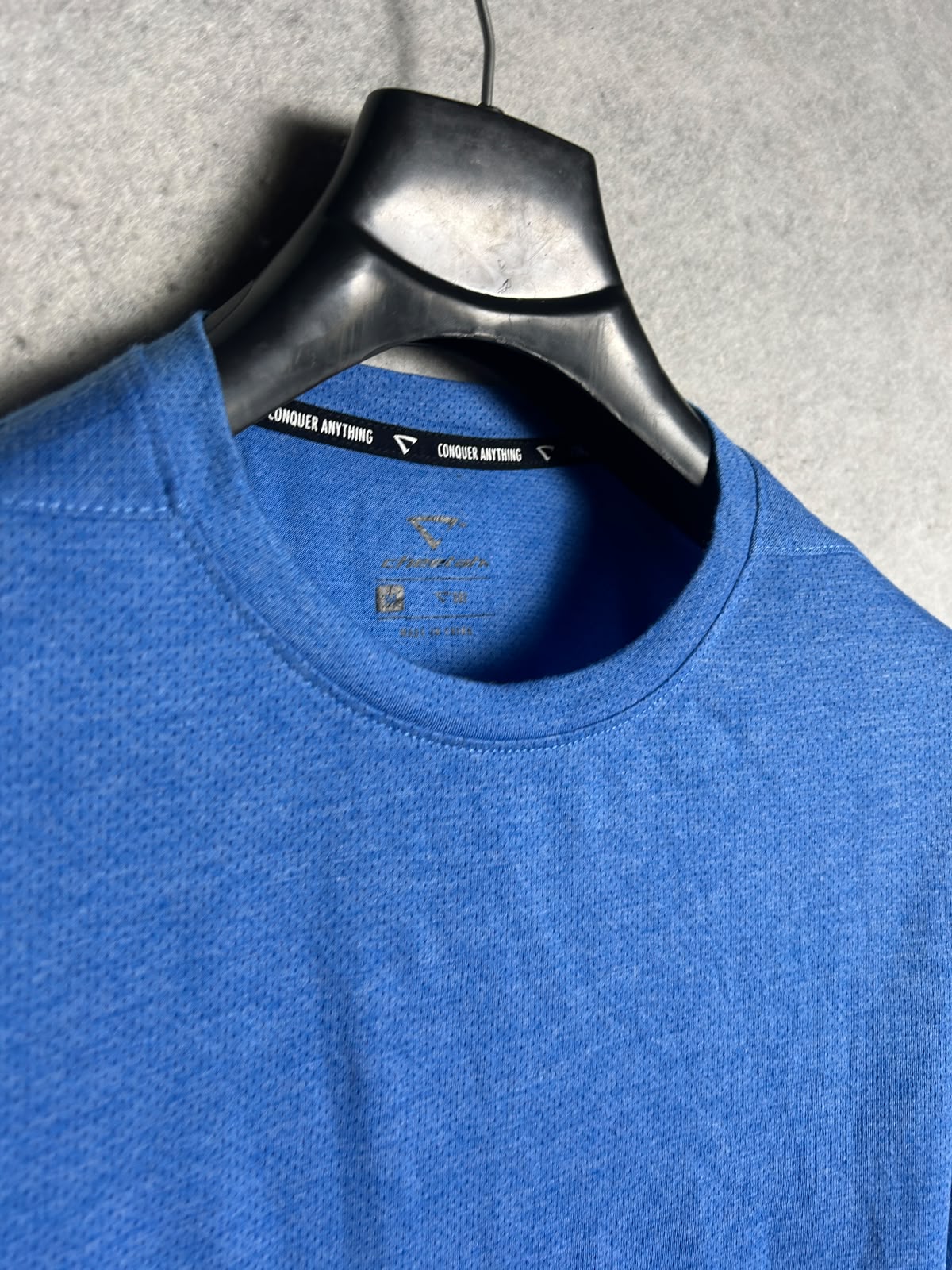 Cheetah Dri Blue Round Neck - Medium
