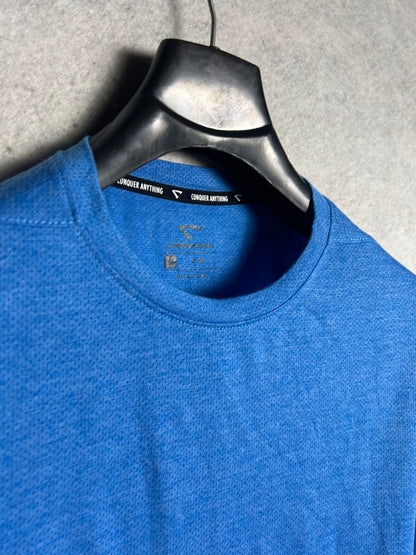 Cheetah Dri Blue Round Neck - Medium