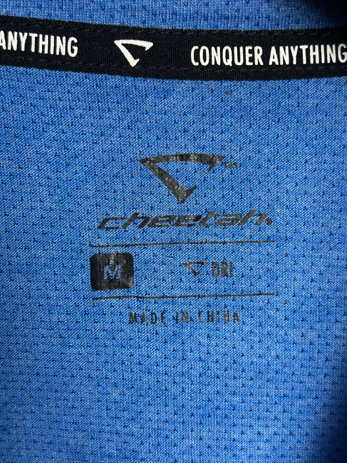 Cheetah Dri Blue Round Neck - Medium
