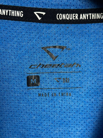 Cheetah Dri Blue Round Neck - Medium