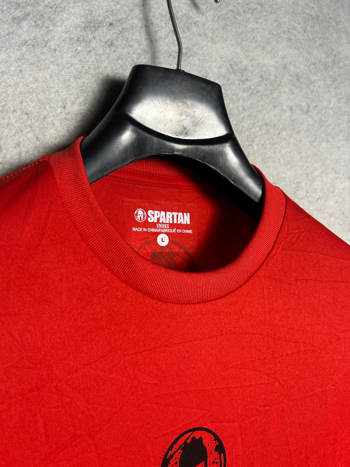 Spartan Big Logo Red Round Neck Full Sleeves - Large
