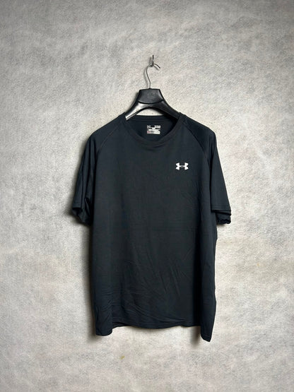 Under Armour Heat Gear Black Round Neck - XL