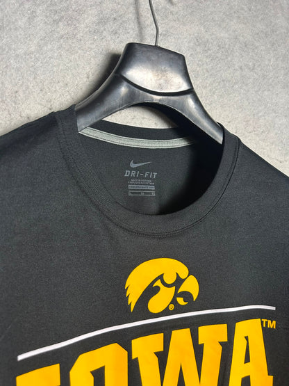 Nike Dri Fit Big Logo Black Round Neck - XL