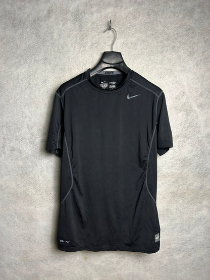 Nike Combat Pro Dri Fit Black Round Neck - Large