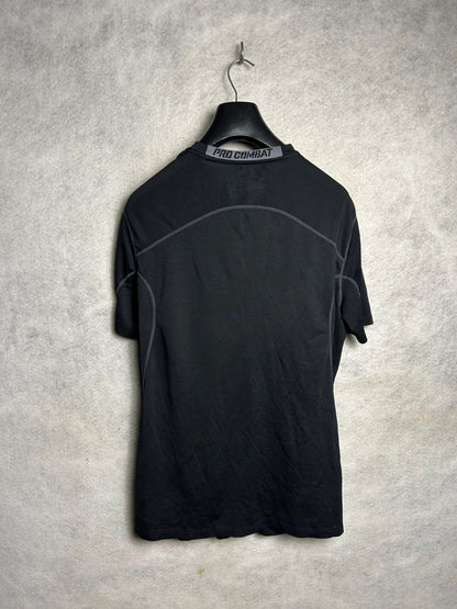 Nike Combat Pro Dri Fit Black Round Neck - Large
