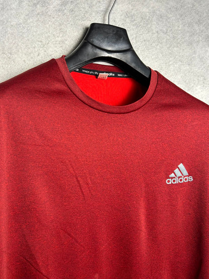Adidas Red Round Neck - Medium