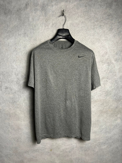 Nike Dri Fit Grey Round Neck - Large