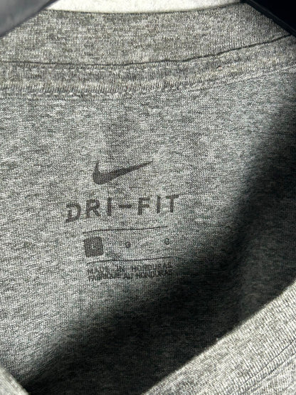 Nike Dri Fit Grey Round Neck - Large
