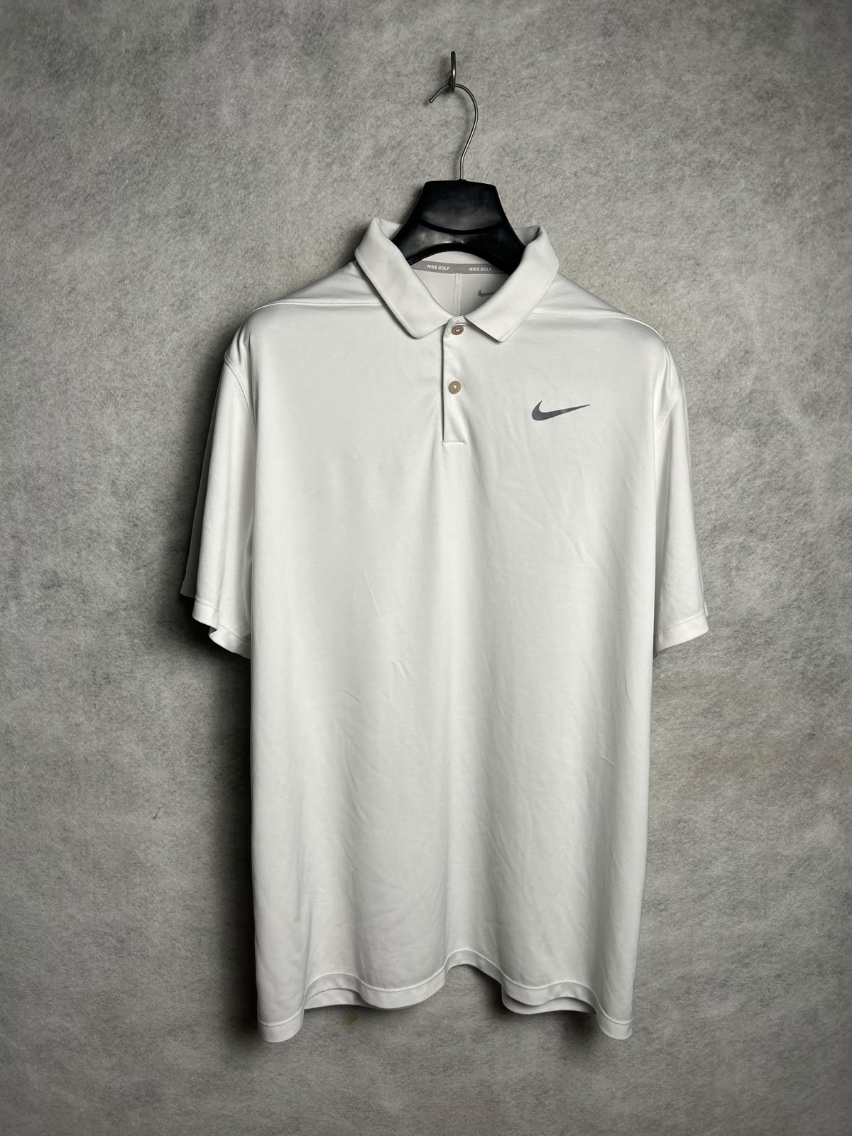 Nike Golf Dri Fit White Polo - XL