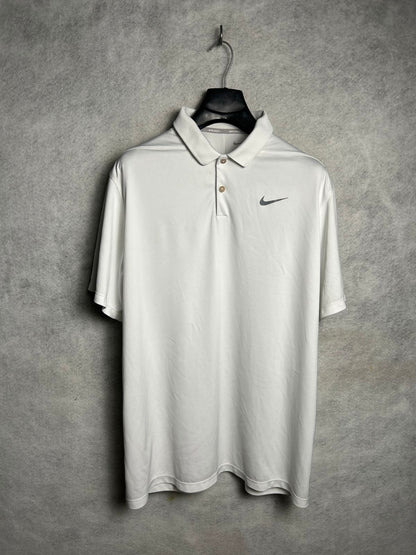Nike Golf Dri Fit White Polo - XL