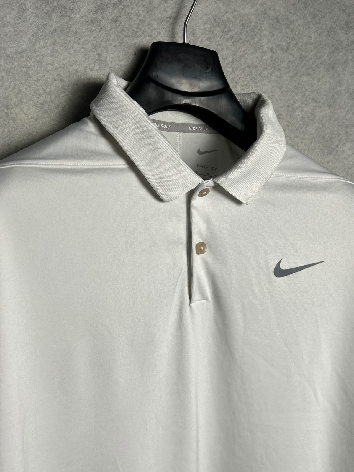 Nike Golf Dri Fit White Polo - XL