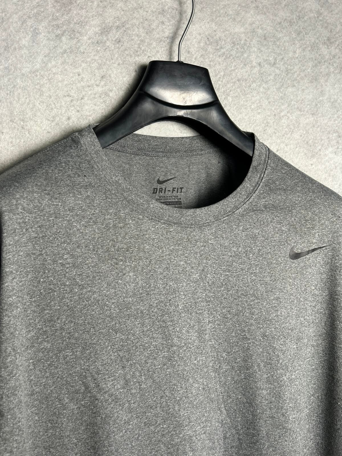 Nike Dri Fit Grey Round Neck - Medium