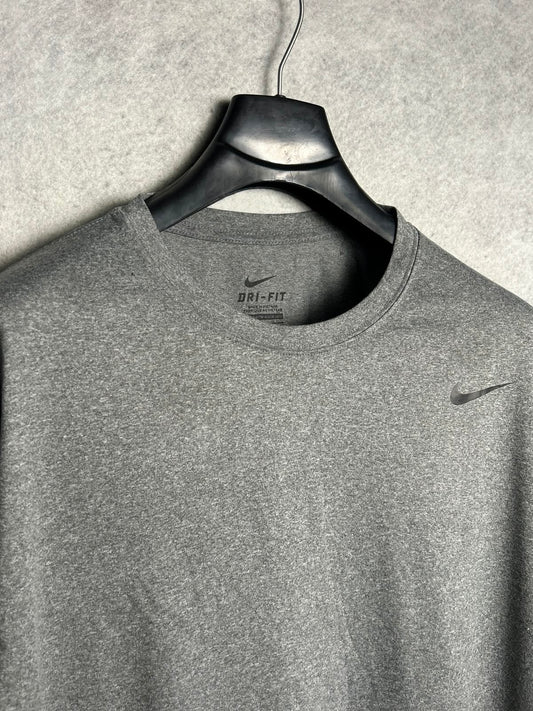 Nike Dri Fit Grey Round Neck - Medium