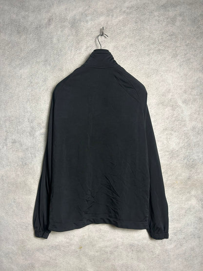 Nike Black Full Sleeves Zip Upper - Large