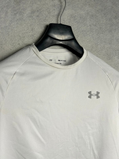 Under Armour The Tech Tee White Round Neck - Small