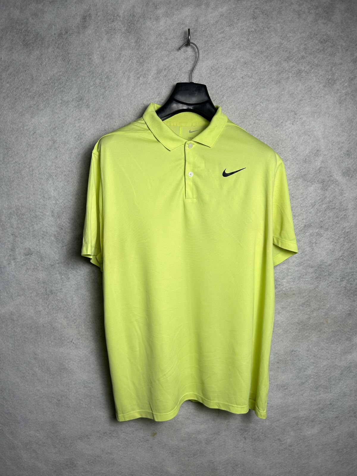 Nike Dri Fit Yellow Polo - Large