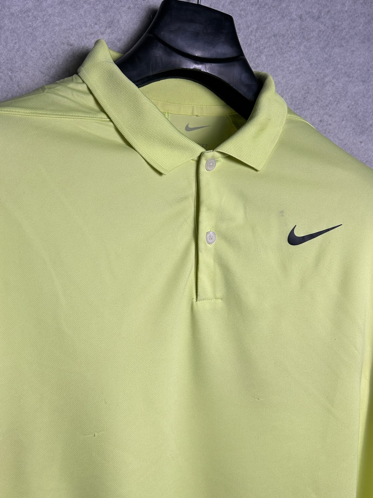 Nike Dri Fit Yellow Polo - Large