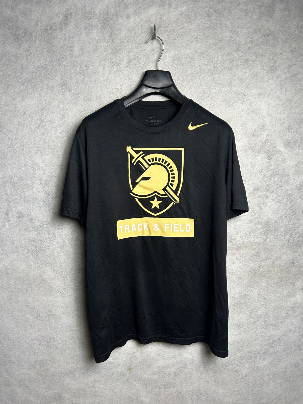 Nike Dri Fit Big Logo Black Round Neck - XL