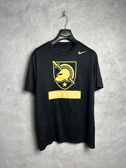 Nike Dri Fit Big Logo Black Round Neck - XL