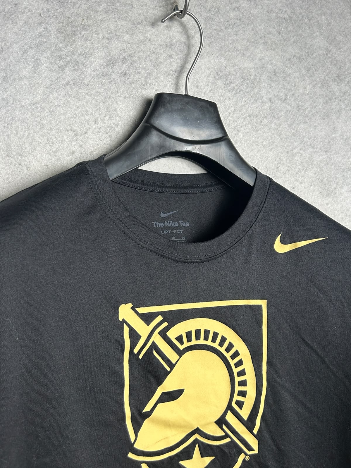 Nike Dri Fit Big Logo Black Round Neck - XL
