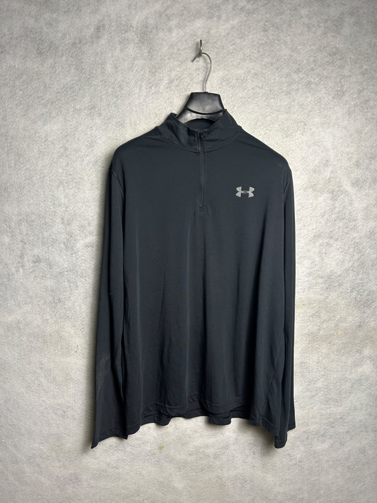 Under Armour Heat Gear Black Half Zip Full Sleeves - XL