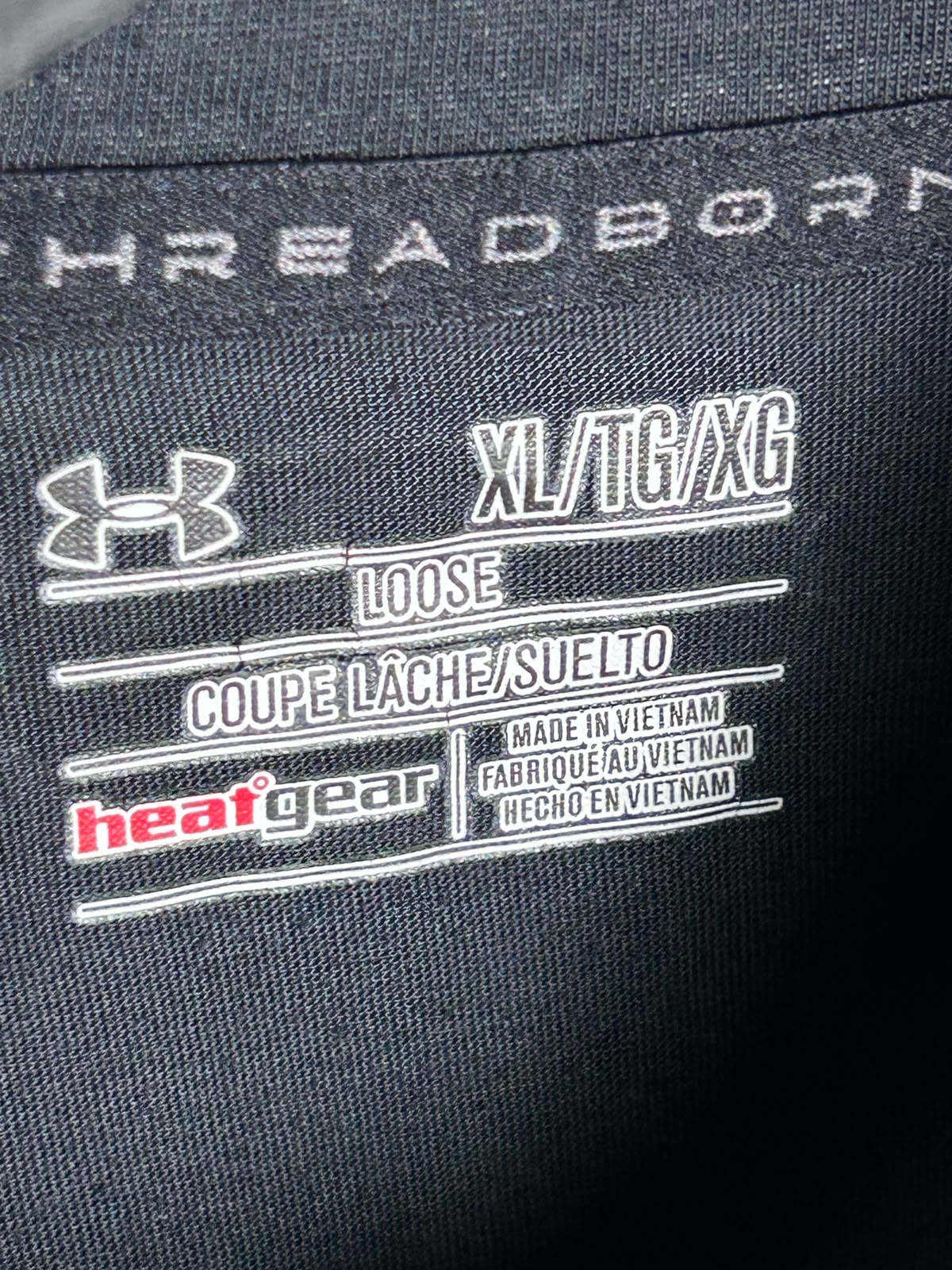 Under Armour Heat Gear Black Half Zip Full Sleeves - XL