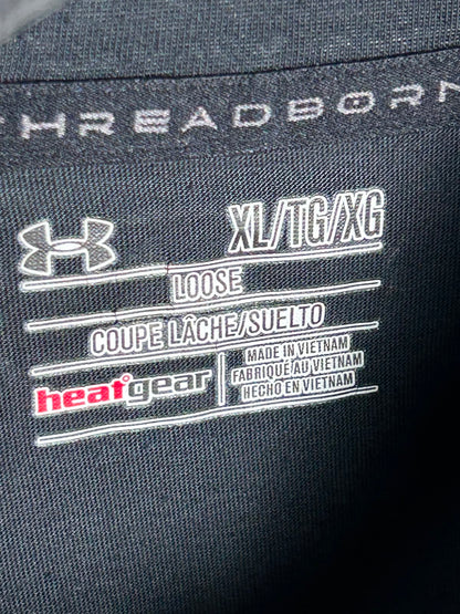 Under Armour Heat Gear Black Half Zip Full Sleeves - XL