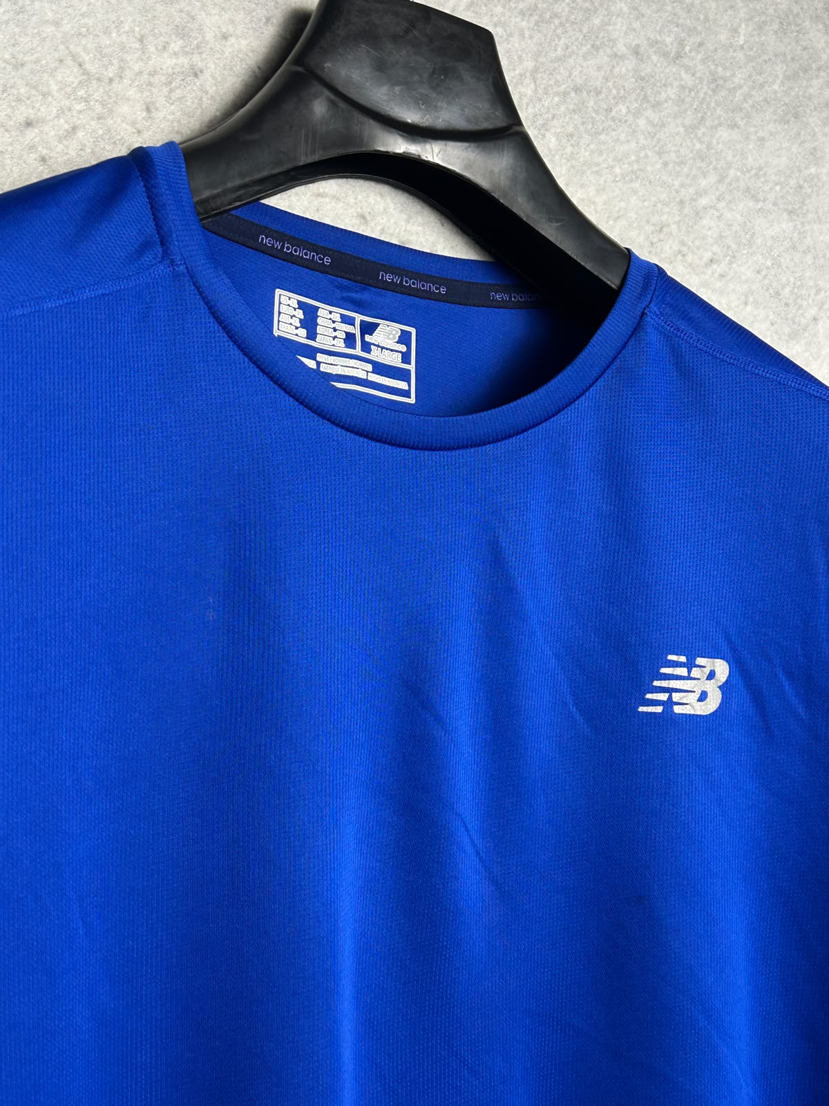 New Balance Blue Round Neck Full Sleeves - XL
