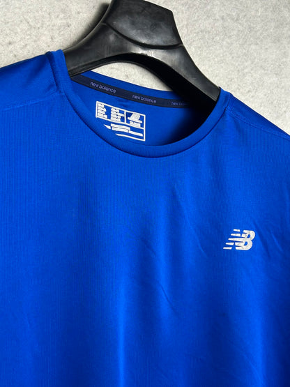 New Balance Blue Round Neck Full Sleeves - XL