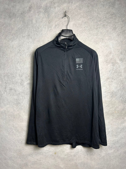 Under Armour Freedom Half Zip Full Sleeves - Large