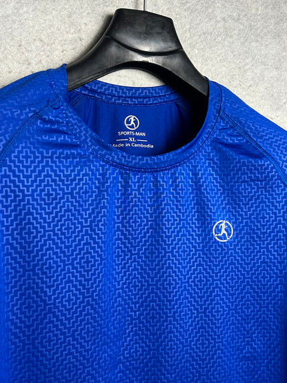 Sports Man Blue Round Neck - XL