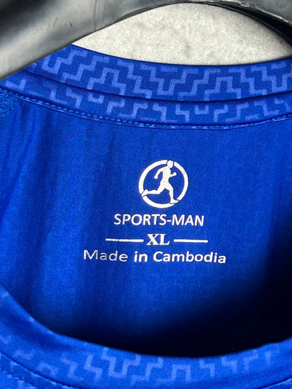 Sports Man Blue Round Neck - XL