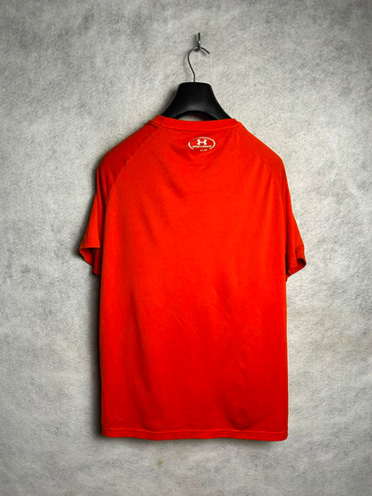 Under Armour Heat Gear Orange Round Neck - Large
