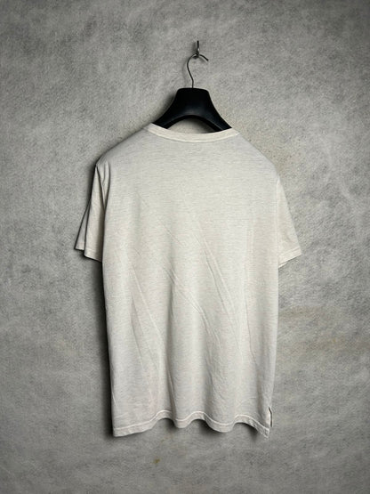 Nike Dri Fit White Round Neck - Large