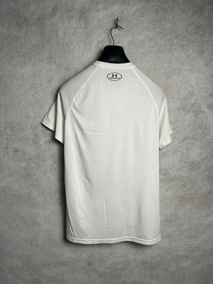 Under Armour Heat Gear White Round Neck - Small