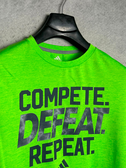 Adidas Big Logo Green Round Neck - Large