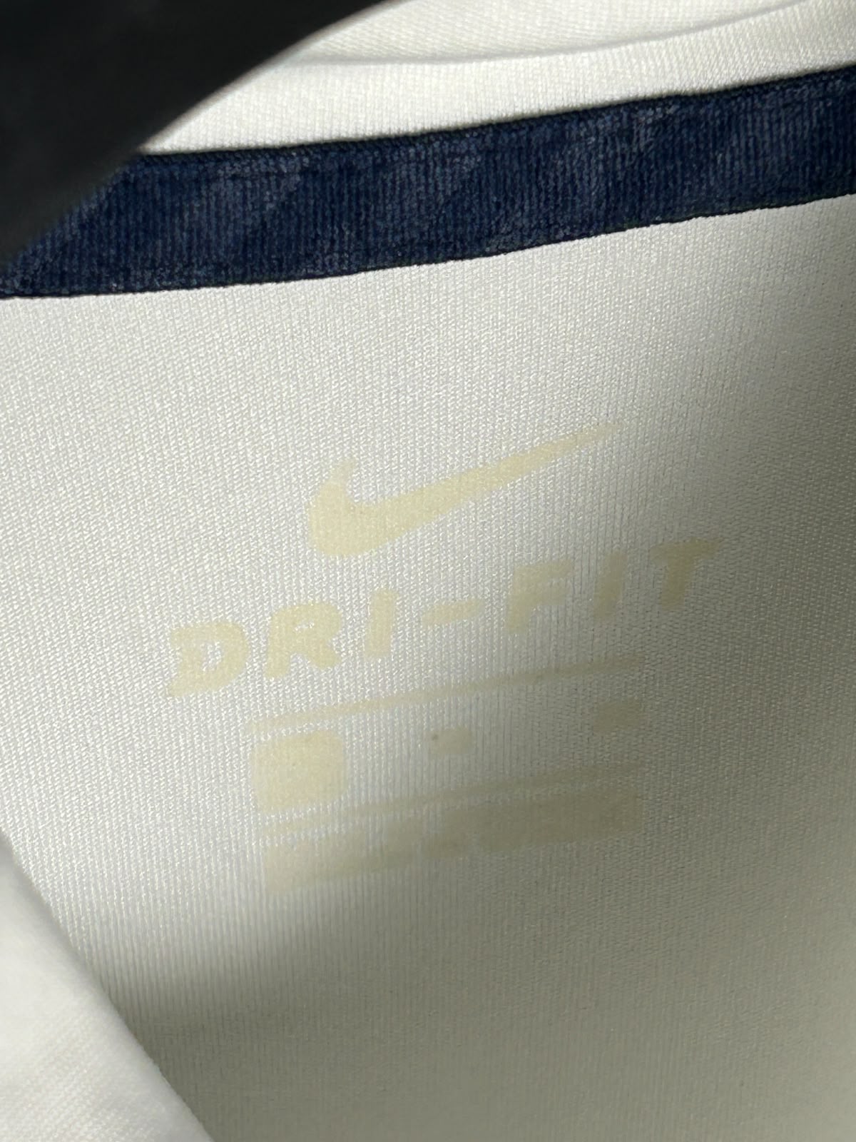 Nike Dri Fit White Polo - Large